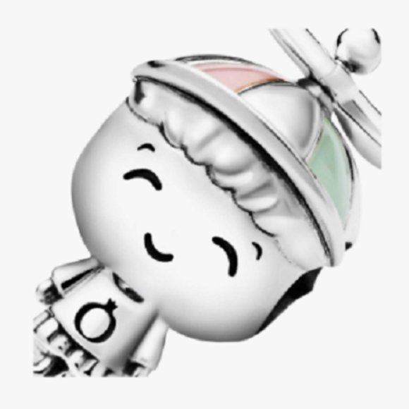 Pandora PROPELLER HAT LITTLE BOY 798015ENMX Silver Multicolor New Charm - Picture 9 of 16